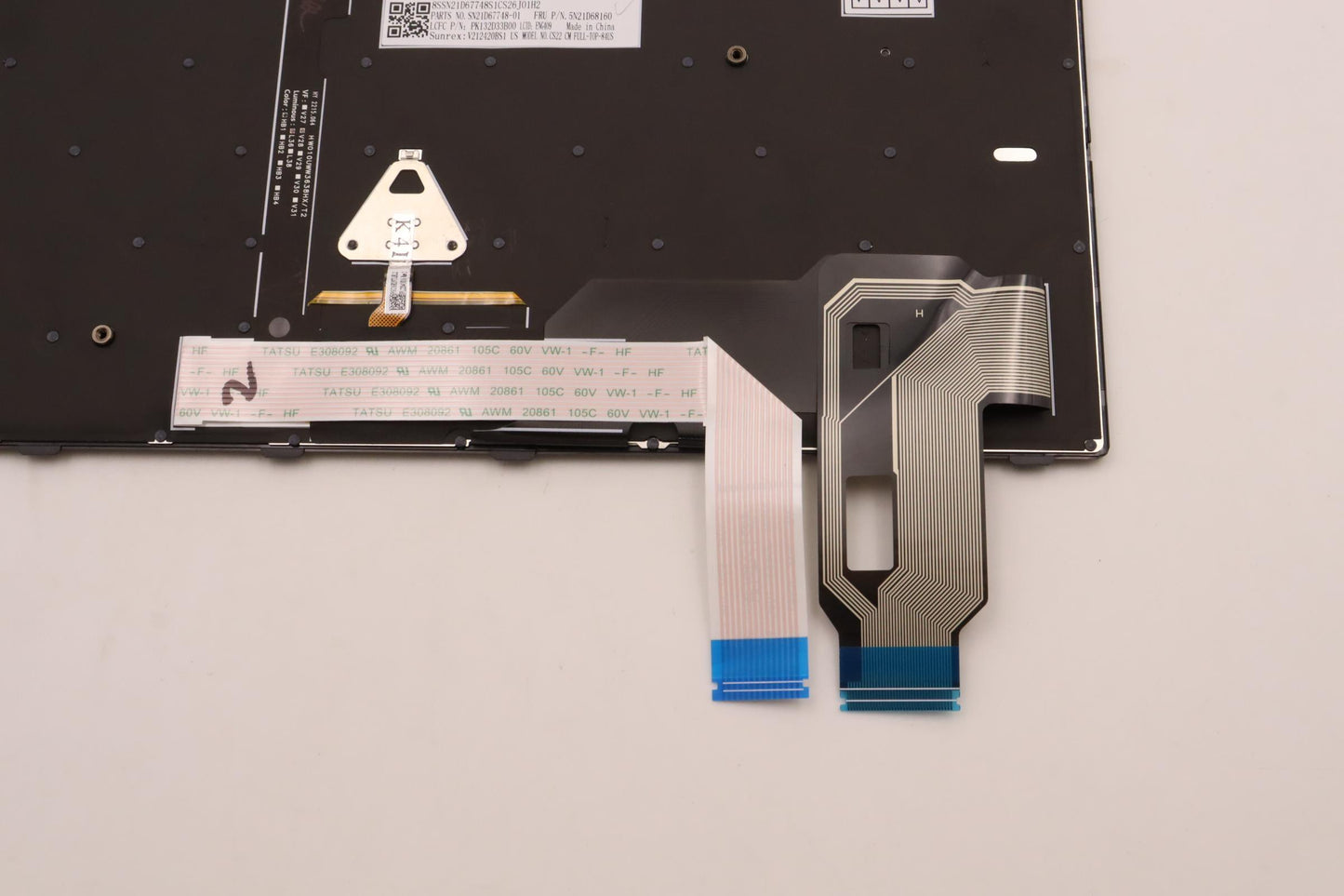 Lenovo Internal Keyboard, USA English, Black, Backlight - 5N21D68160