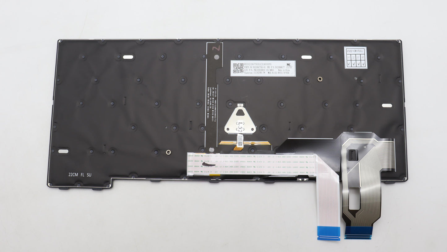 Lenovo Nb_Kyb Cs22 Fl Top,Bk-Bl,Srx,N - 5N21D68177