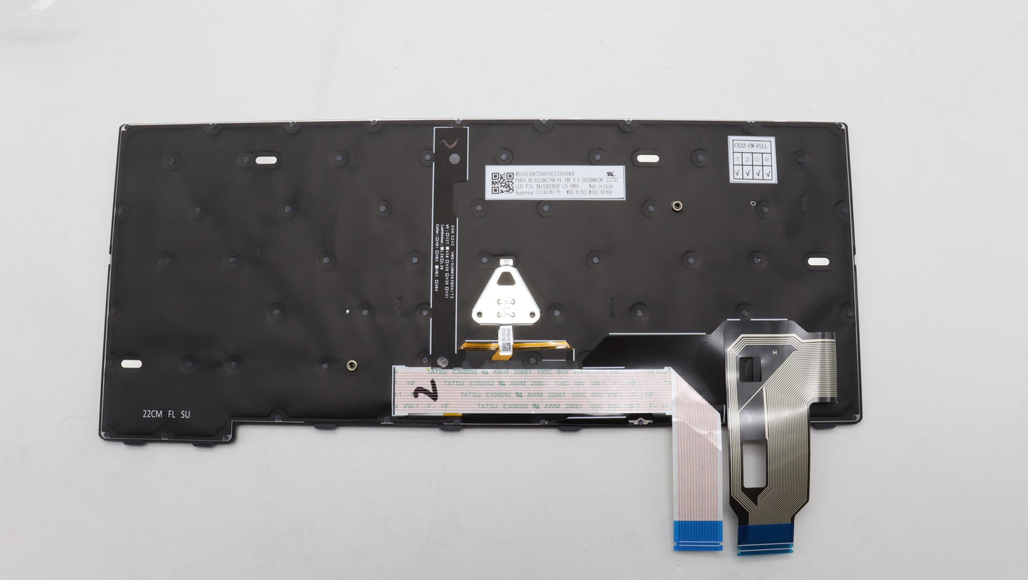 Lenovo Nb_Kyb Cs22 Fl Top,Bk-Bl,Srx,P - 5N21D68178