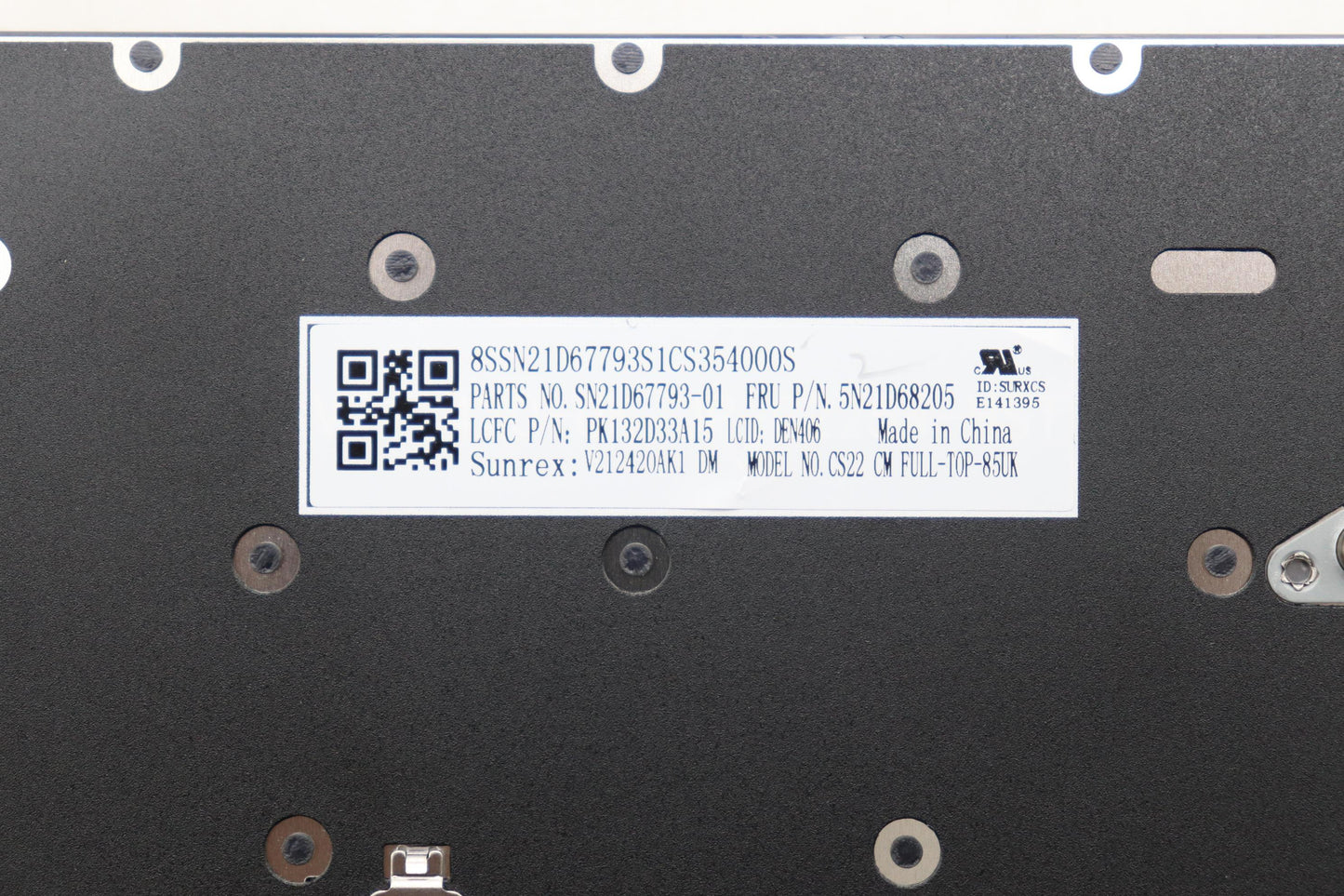 Lenovo Nb_Kyb Cs22 Fl Top,Bk-Nbl,Srx, - 5N21D68205