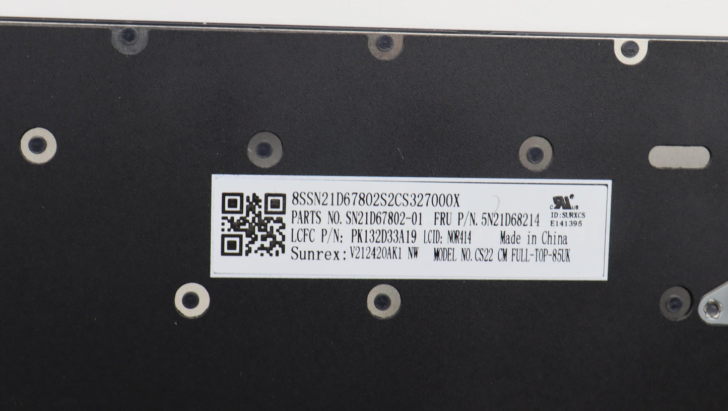 Lenovo Nb_Kyb Cs22 Fl Top,Bk-Nbl,Srx, - 5N21D68214