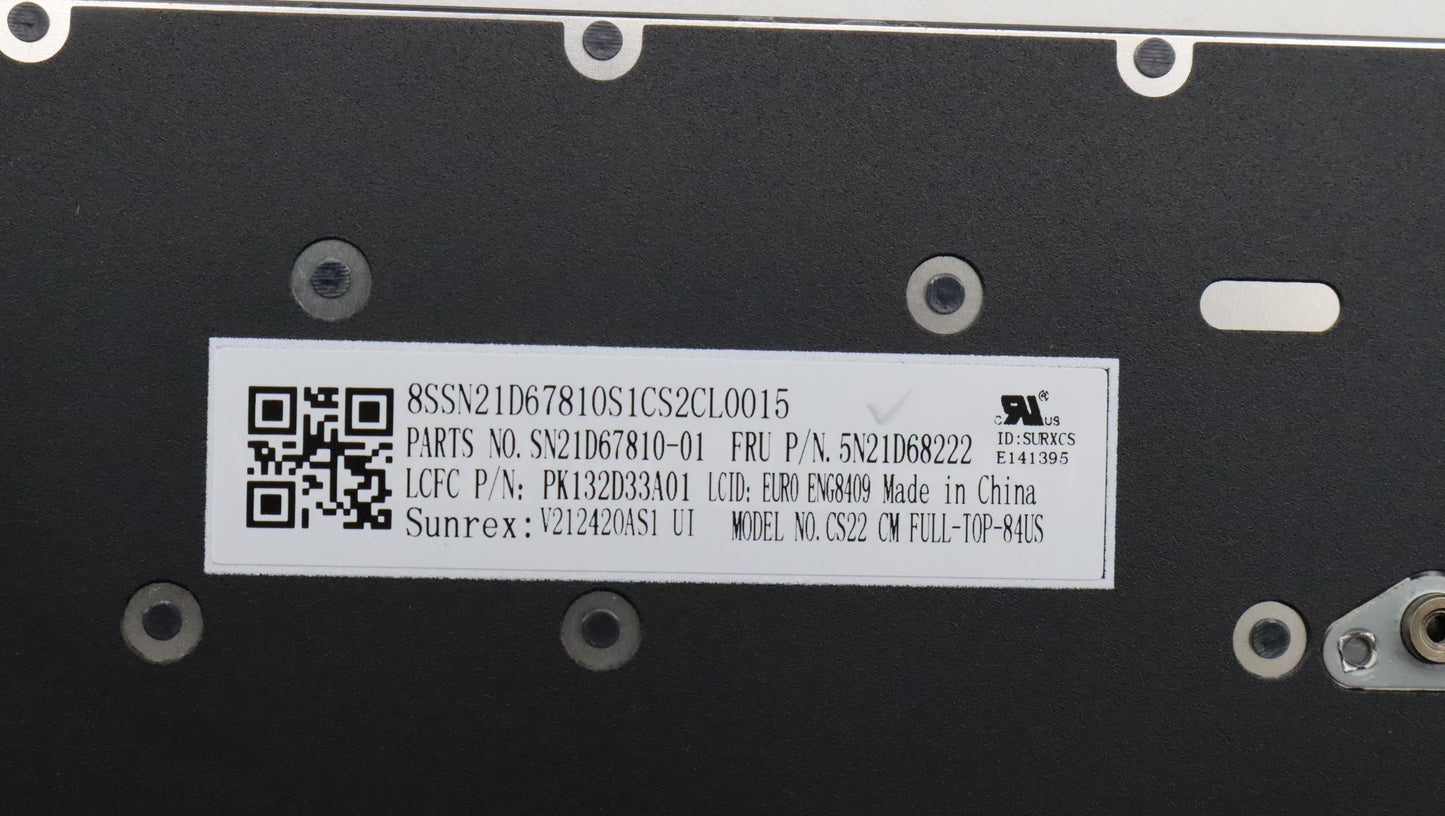 Lenovo Nb_Kyb Cs22 Fl Top,Bk-Nbl,Srx, - 5N21D68222
