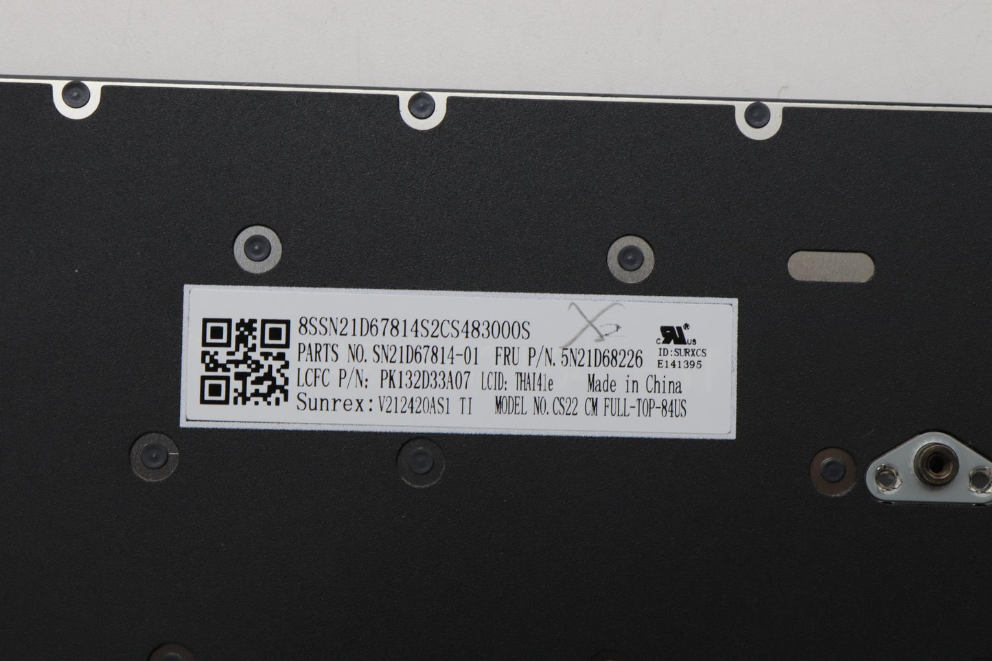 Lenovo Nb_Kyb Cs22 Fl Top,Bk-Nbl,Srx, - 5N21D68226