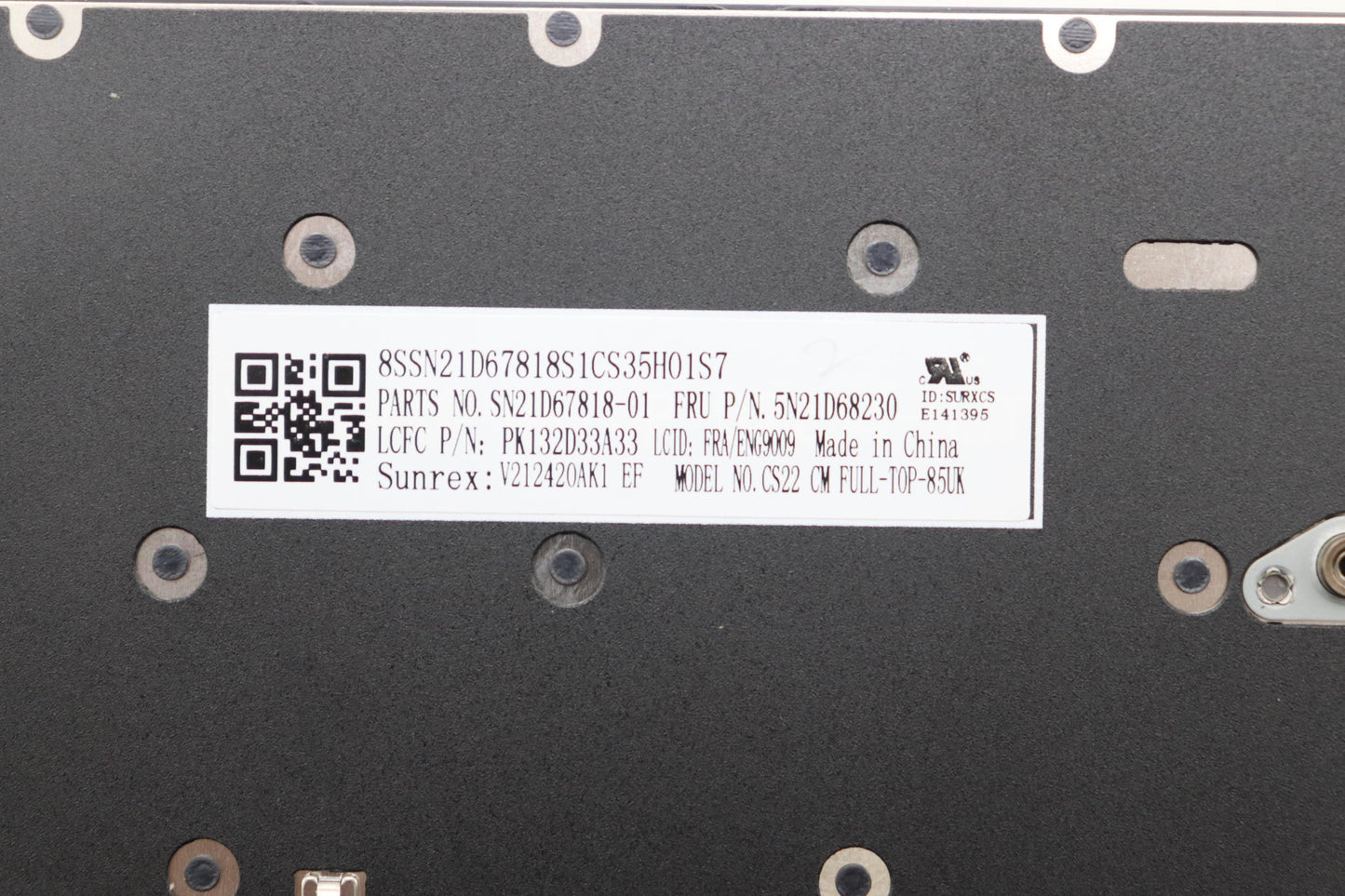 Lenovo Nb_Kyb Cs22 Fl Top,Bk-Nbl,Srx, - 5N21D68230