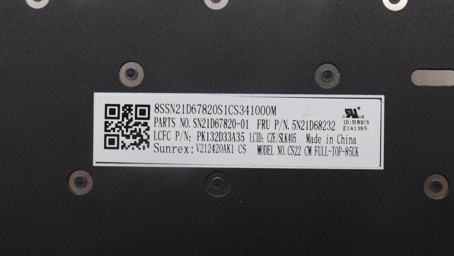 Lenovo Nb_Kyb Cs22 Fl Top,Bk-Nbl,Srx, - 5N21D68232