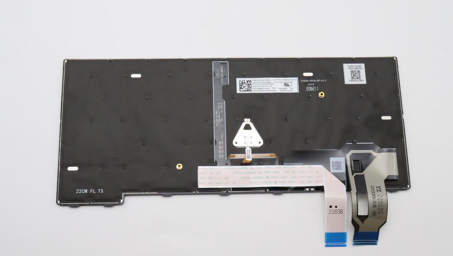 Lenovo - Keyboard Internal, Canadian French 058, BackLight, Black - 5N21D68236