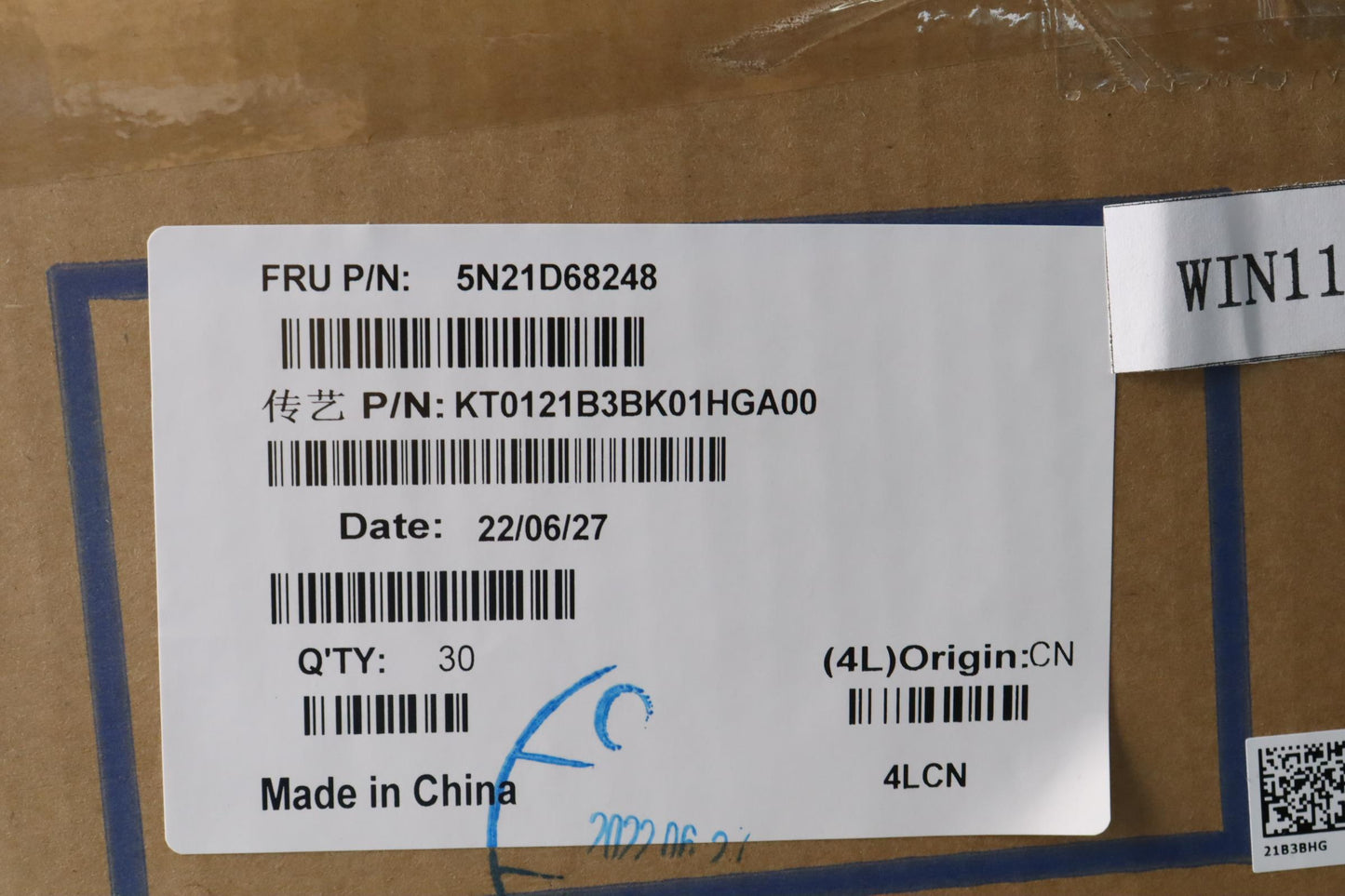 Lenovo Nb_Kyb Cs22 Fl Top,Bk-Bl,Tri,H - 5N21D68248