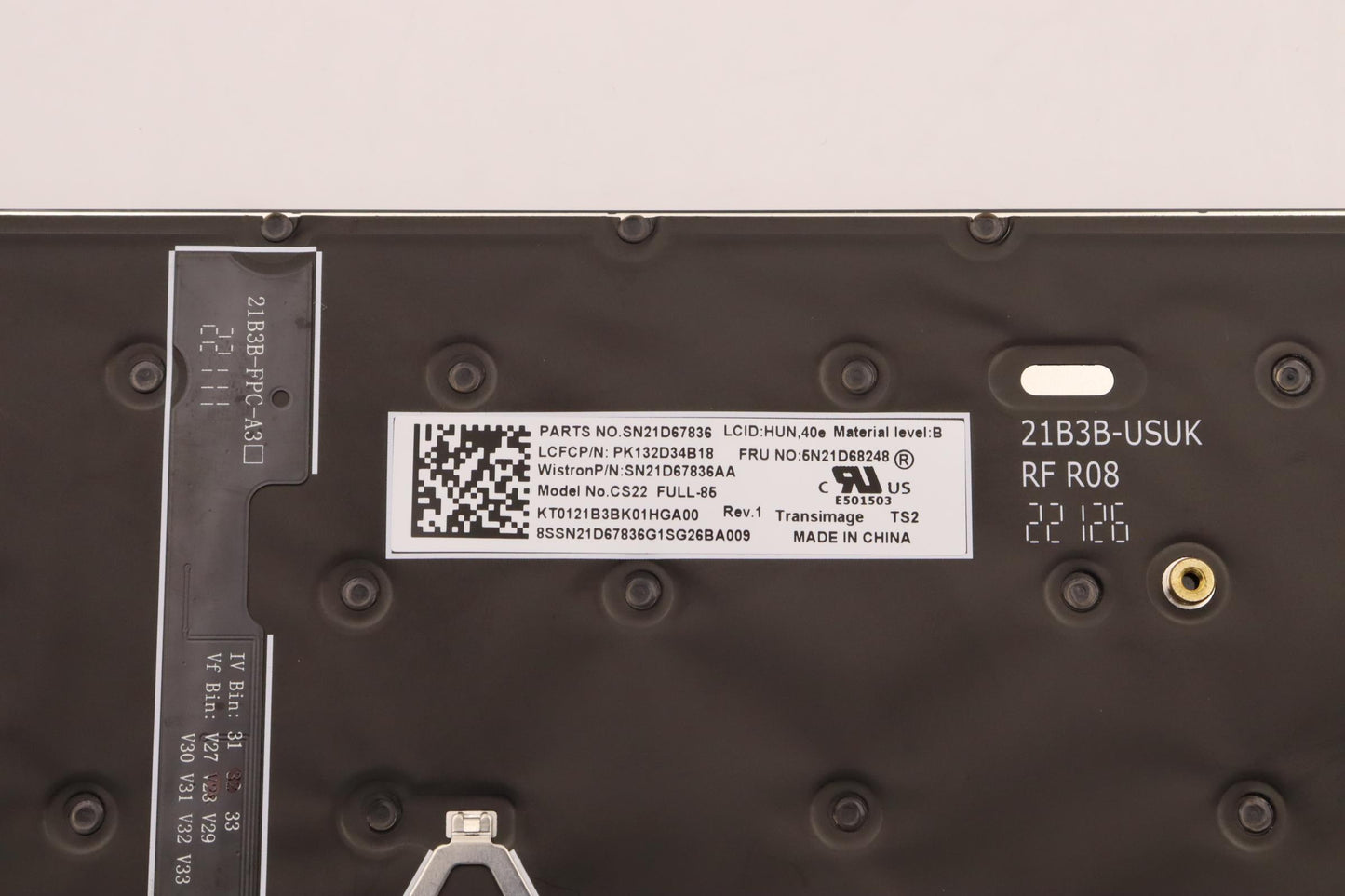 Lenovo Nb_Kyb Cs22 Fl Top,Bk-Bl,Tri,H - 5N21D68248