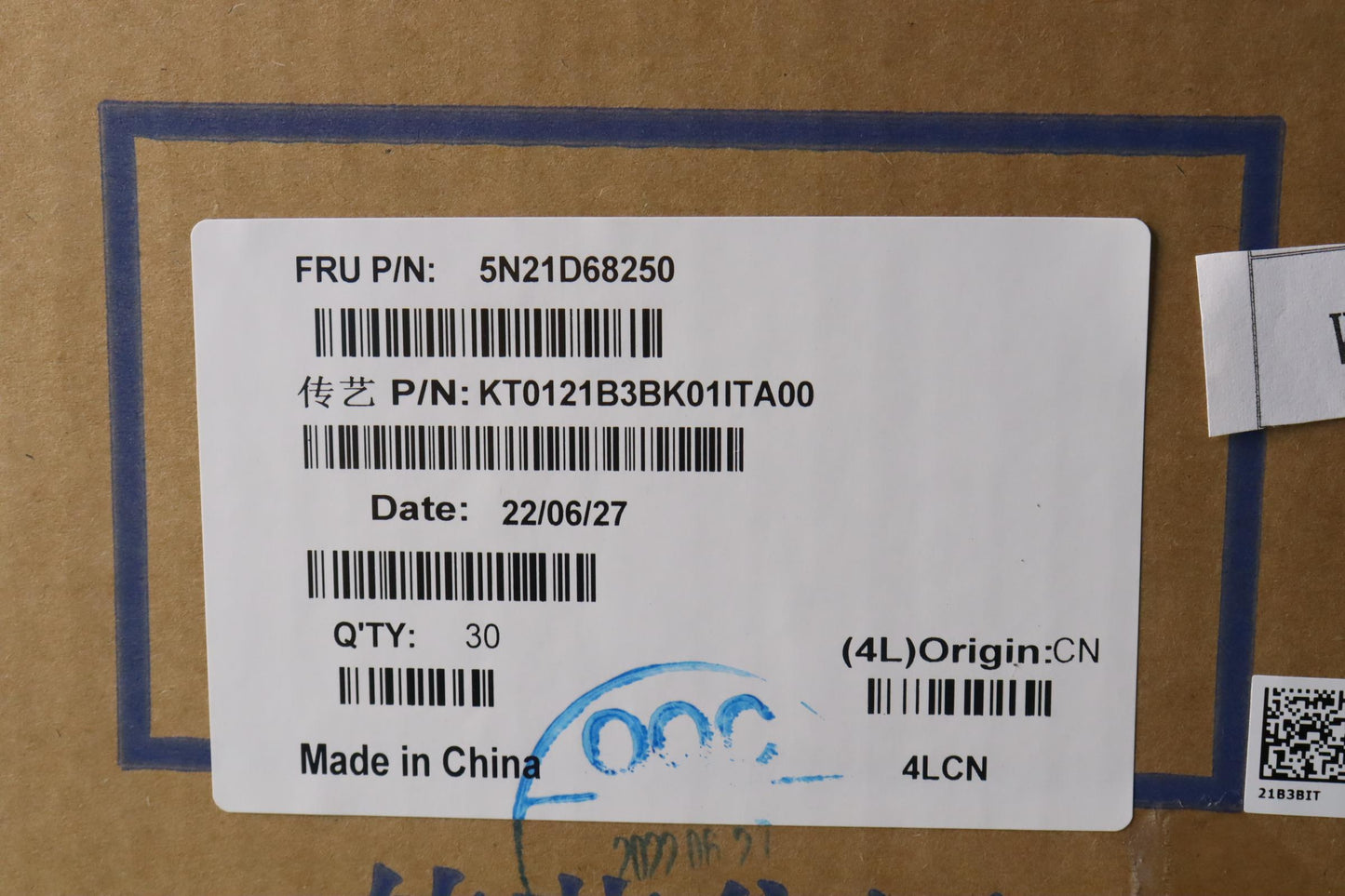 Lenovo Nb_Kyb Cs22 Fl Top,Bk-Bl,Tri,I - 5N21D68250