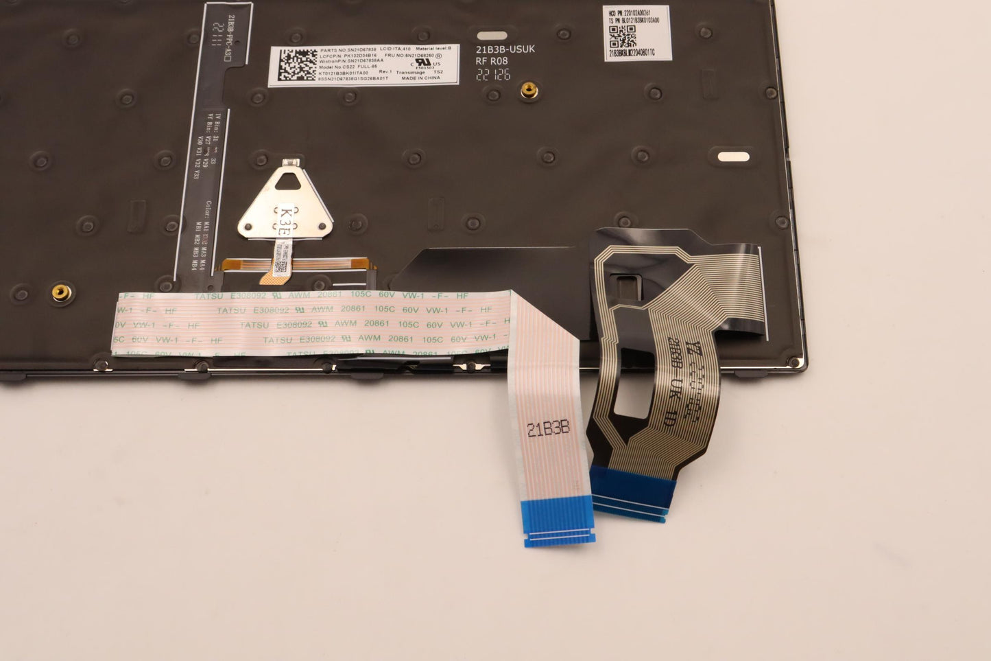Lenovo Nb_Kyb Cs22 Fl Top,Bk-Bl,Tri,I - 5N21D68250