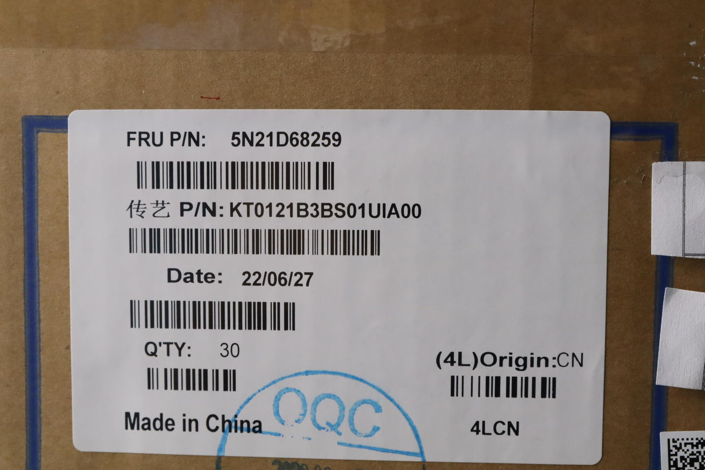 Lenovo Nb_Kyb Cs22 Fl Top,Bk-Bl,Tri,E - 5N21D68259