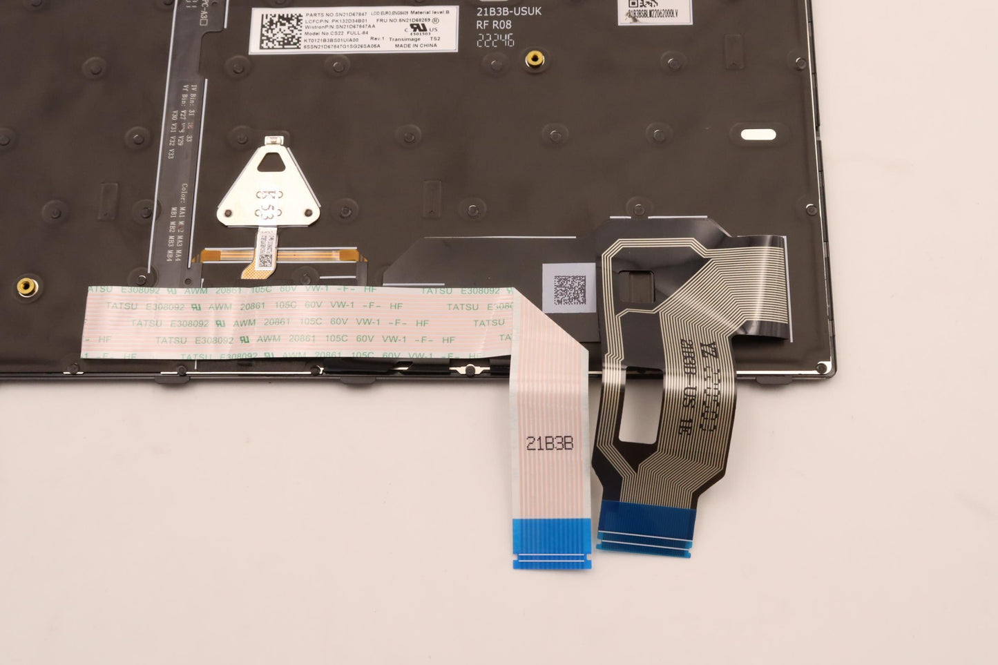 Lenovo Nb_Kyb Cs22 Fl Top,Bk-Bl,Tri,E - 5N21D68259
