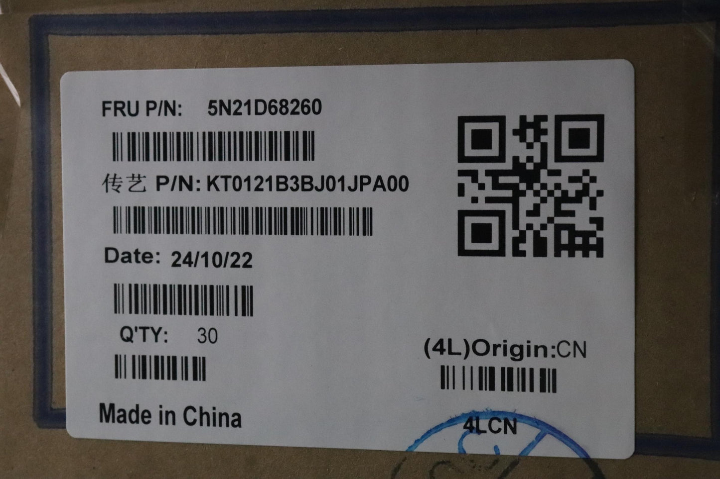 Lenovo Nb_Kyb Cs22 Fl Top,Bk-Bl,Tri,J - 5N21D68260