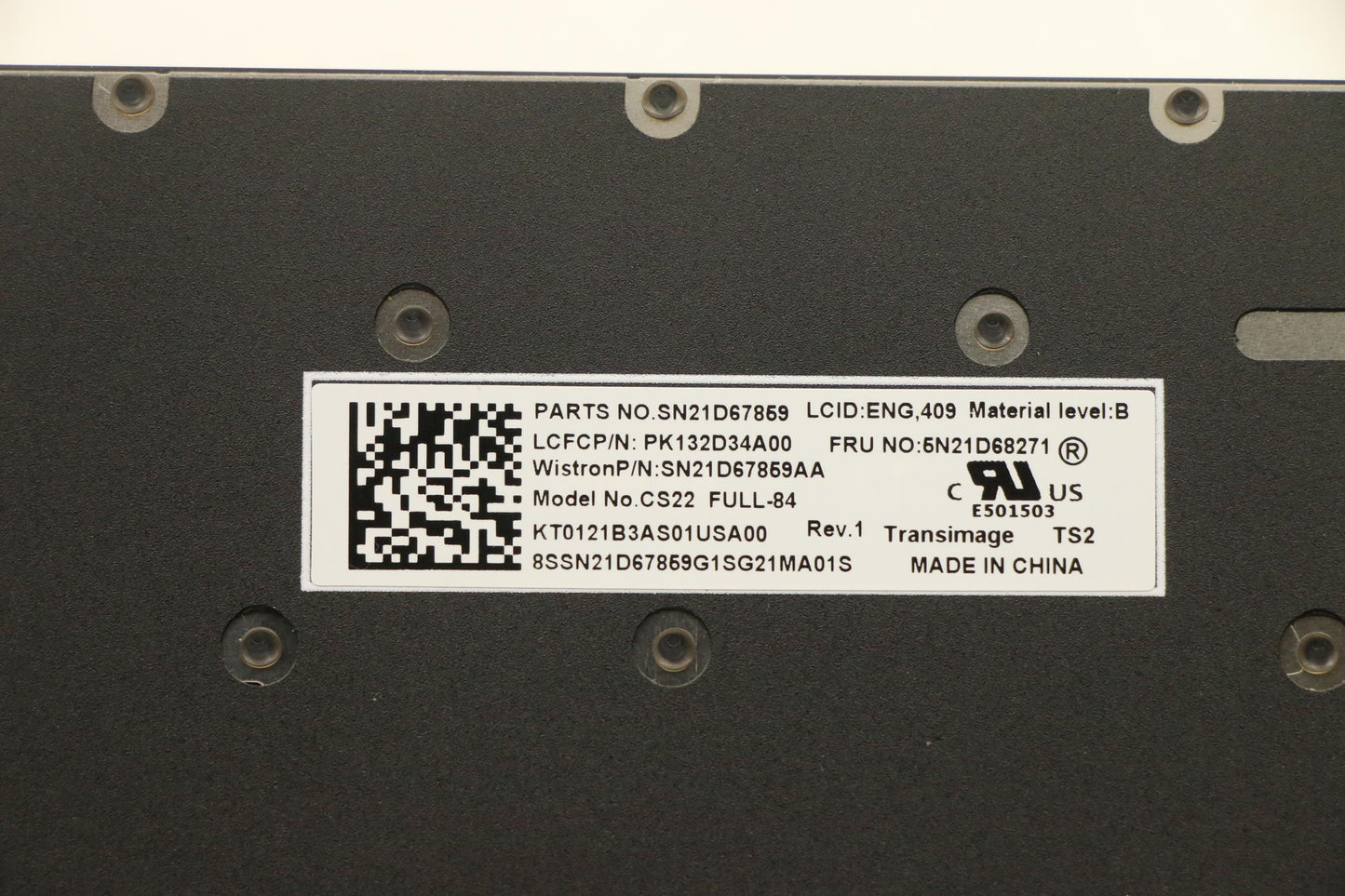 Lenovo Nb_Kyb Cs22 Fl Top,Bk-Nbl,Tri, - 5N21D68271