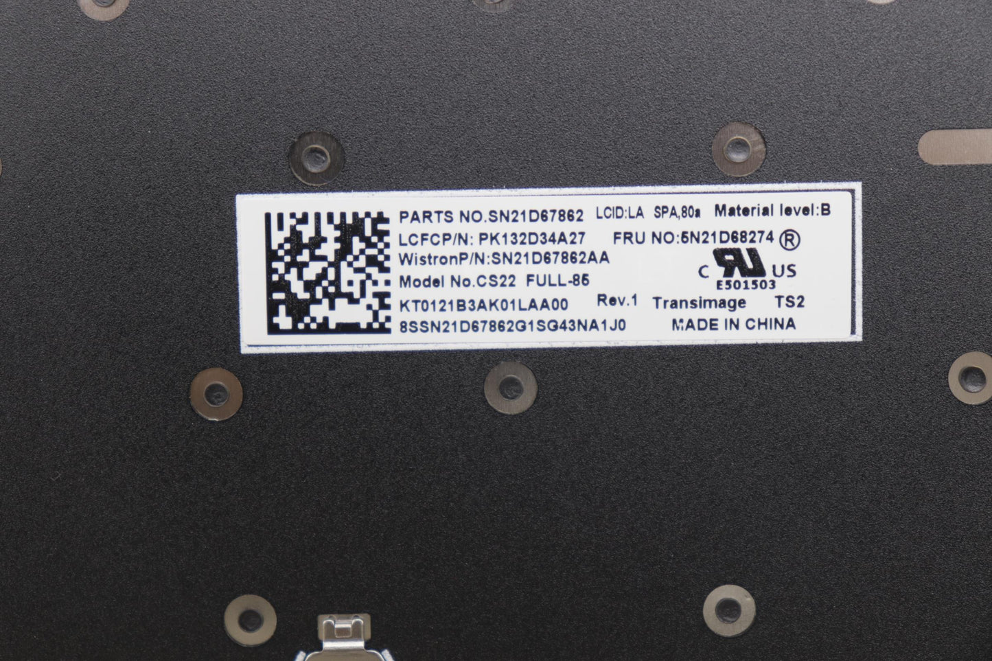 Lenovo Nb_Kyb Cs22 Fl Top,Bk-Nbl,Tri, - 5N21D68274