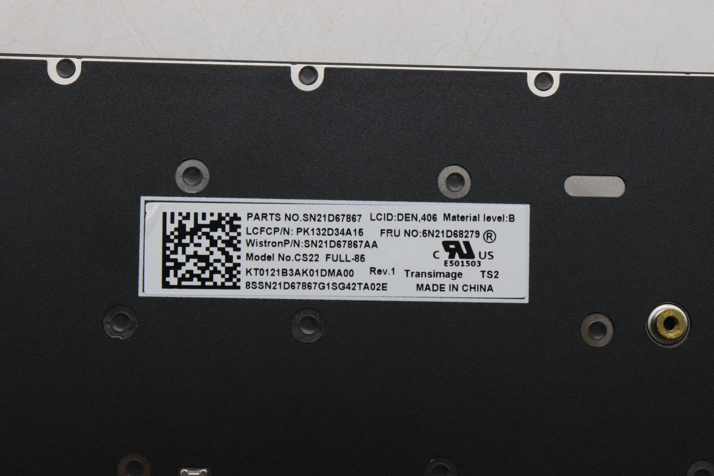 Lenovo Nb_Kyb Cs22 Fl Top,Bk-Nbl,Tri, - 5N21D68279