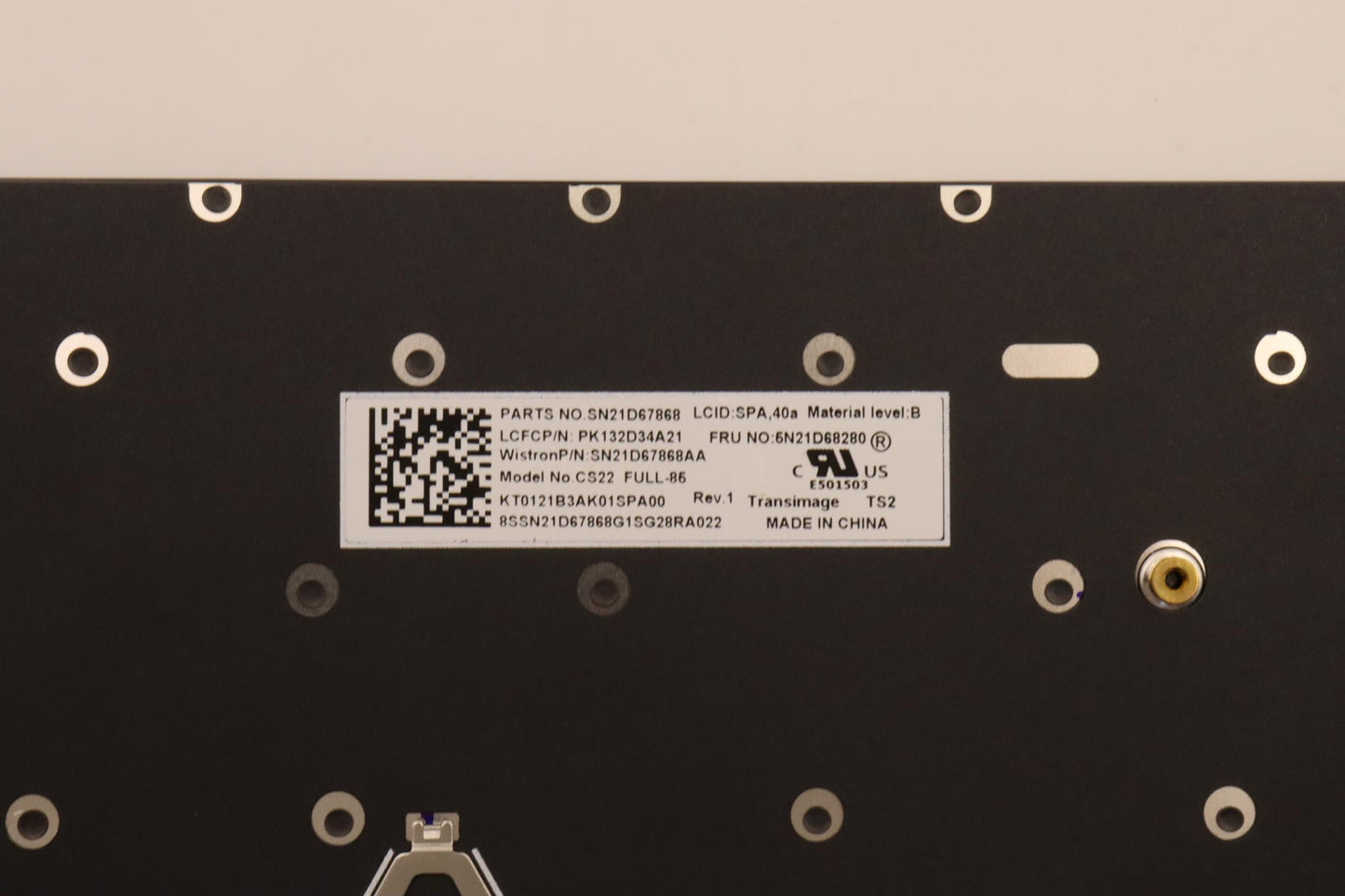 Lenovo Nb_Kyb Cs22 Fl Top,Bk-Nbl,Tri, - 5N21D68280