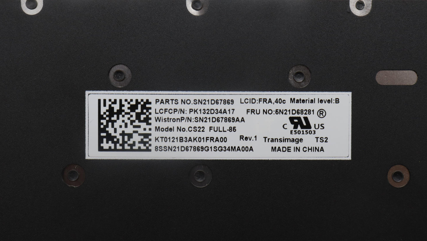 Lenovo Nb_Kyb Cs22 Fl Top,Bk-Nbl,Tri, - 5N21D68281