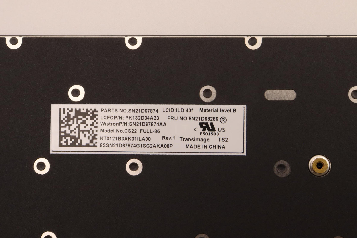 Lenovo Nb_Kyb Cs22 Fl Top,Bk-Nbl,Tri, - 5N21D68286