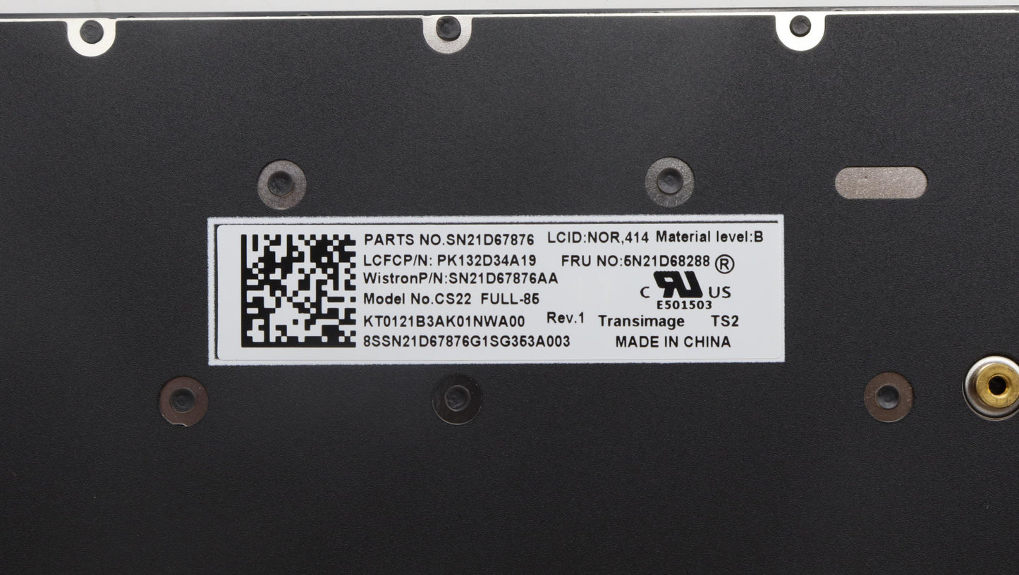 Lenovo Nb_Kyb Cs22 Fl Top,Bk-Nbl,Tri, - 5N21D68288