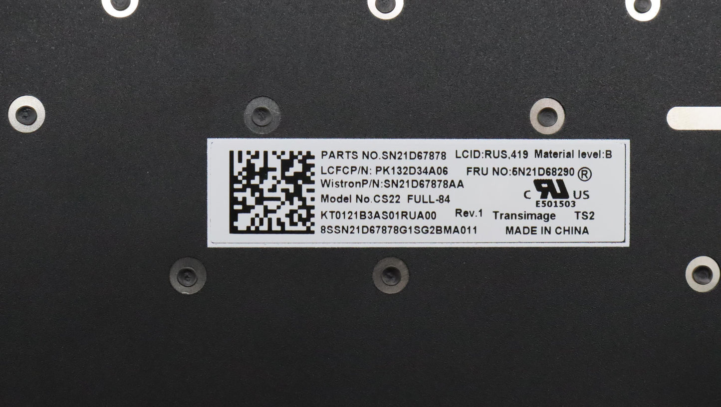 Lenovo Nb_Kyb Cs22 Fl Top,Bk-Nbl,Tri, - 5N21D68290