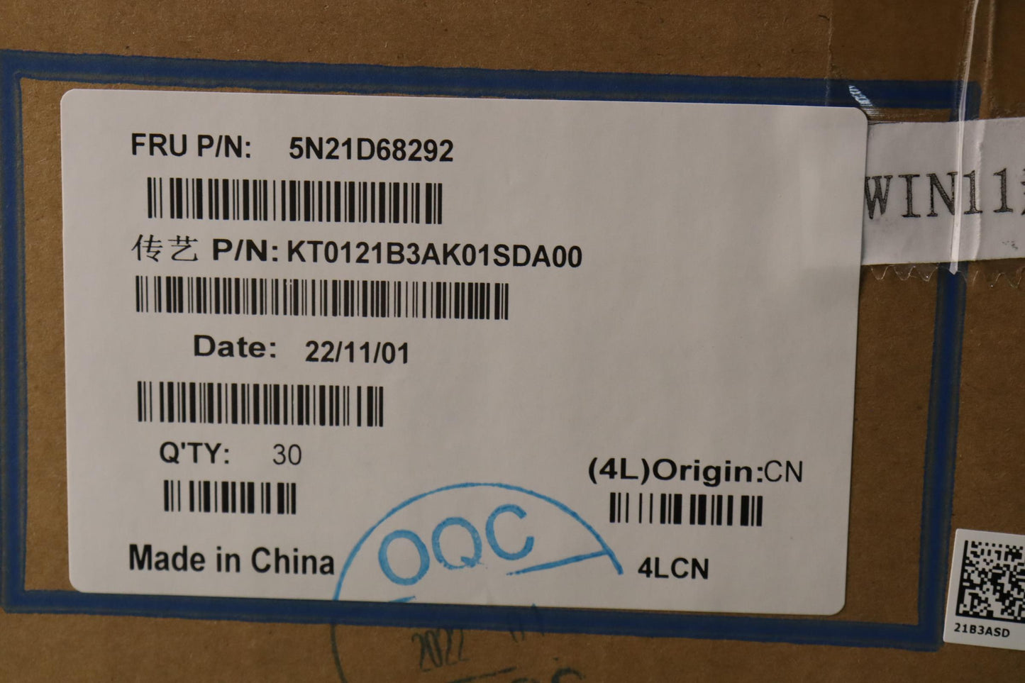 Lenovo Nb_Kyb Cs22 Fl Top,Bk-Nbl,Tri, - 5N21D68292