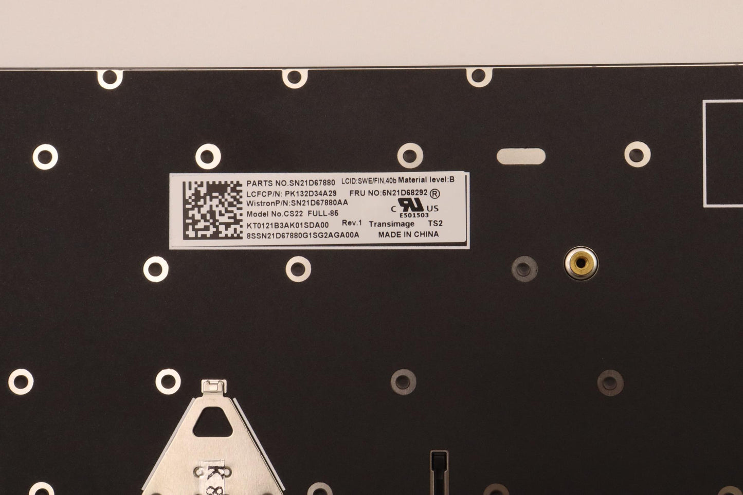 Lenovo Nb_Kyb Cs22 Fl Top,Bk-Nbl,Tri, - 5N21D68292