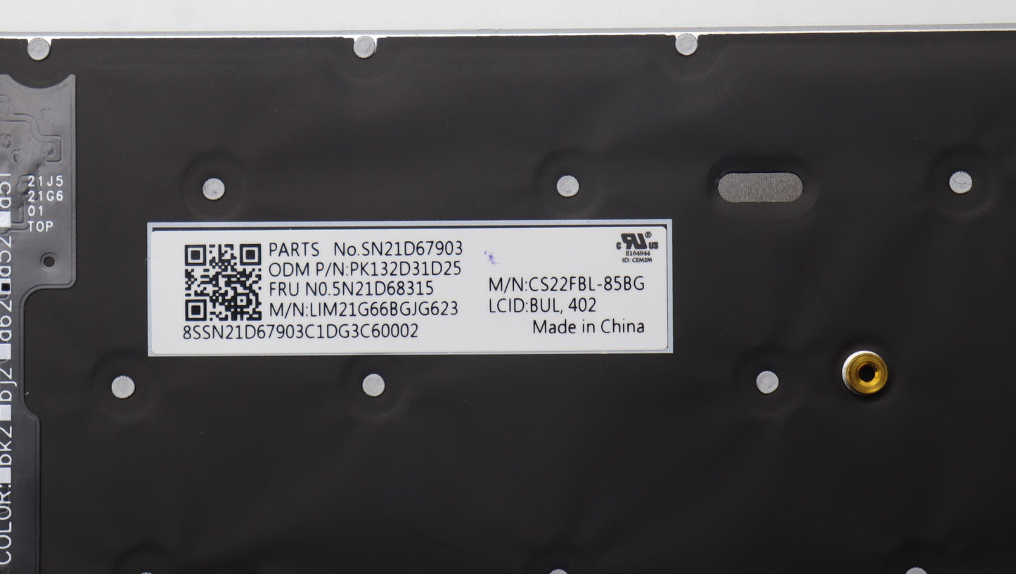 Lenovo Nbkyb Cs22 Fl Top,Grbl,Chy,Bul - 5N21D68315