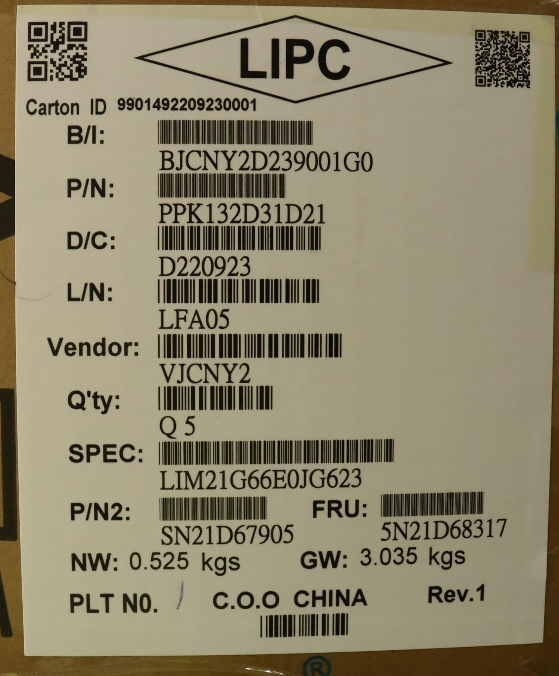 Lenovo Nbkyb Cs22 Fl Top,Grbl,Chy,Spa - 5N21D68317