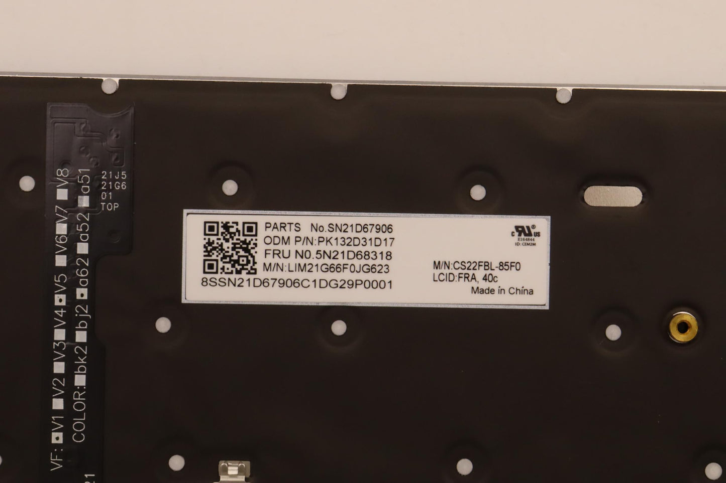 Lenovo Nbkyb Cs22 Fl Top,Grbl,Chy,Fra - 5N21D68318
