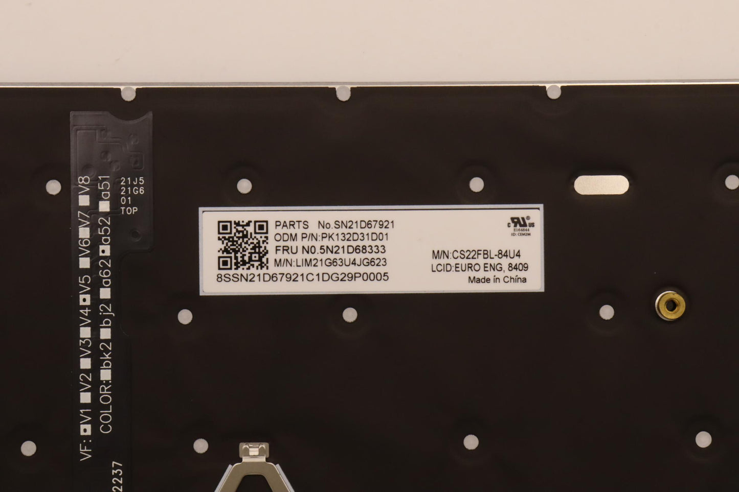Lenovo Nbkyb Cs22 Fl Top,Grbl,Chy,Eur - 5N21D68333