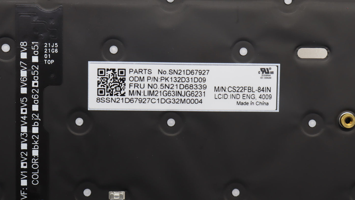 Lenovo Nbkyb Cs22 Fl Top,Grbl,Chy,Ind - 5N21D68339