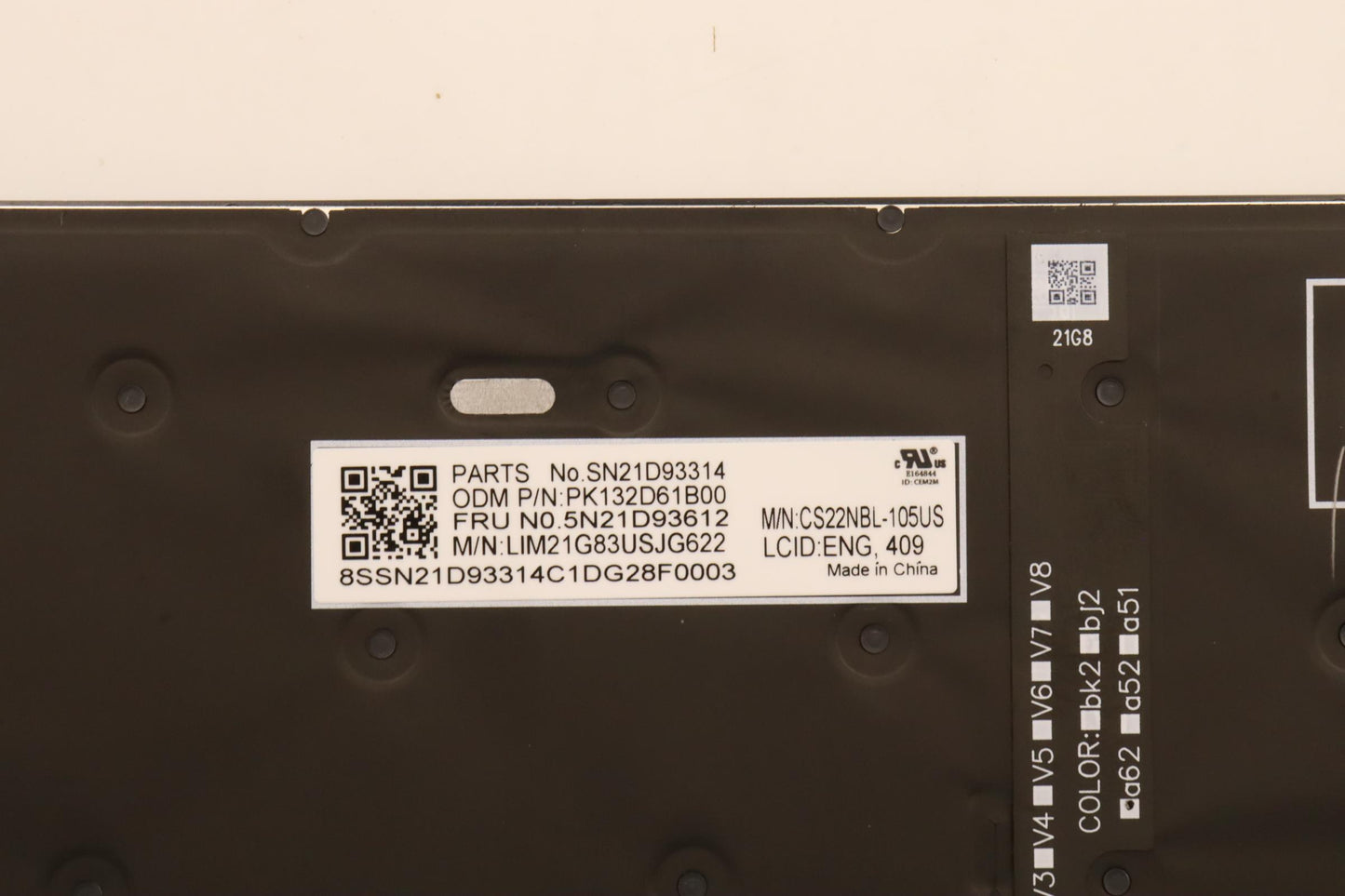 Lenovo Nbkyb Cs22 Nm Top,Bkbl,Chy,Eng - 5N21D93612