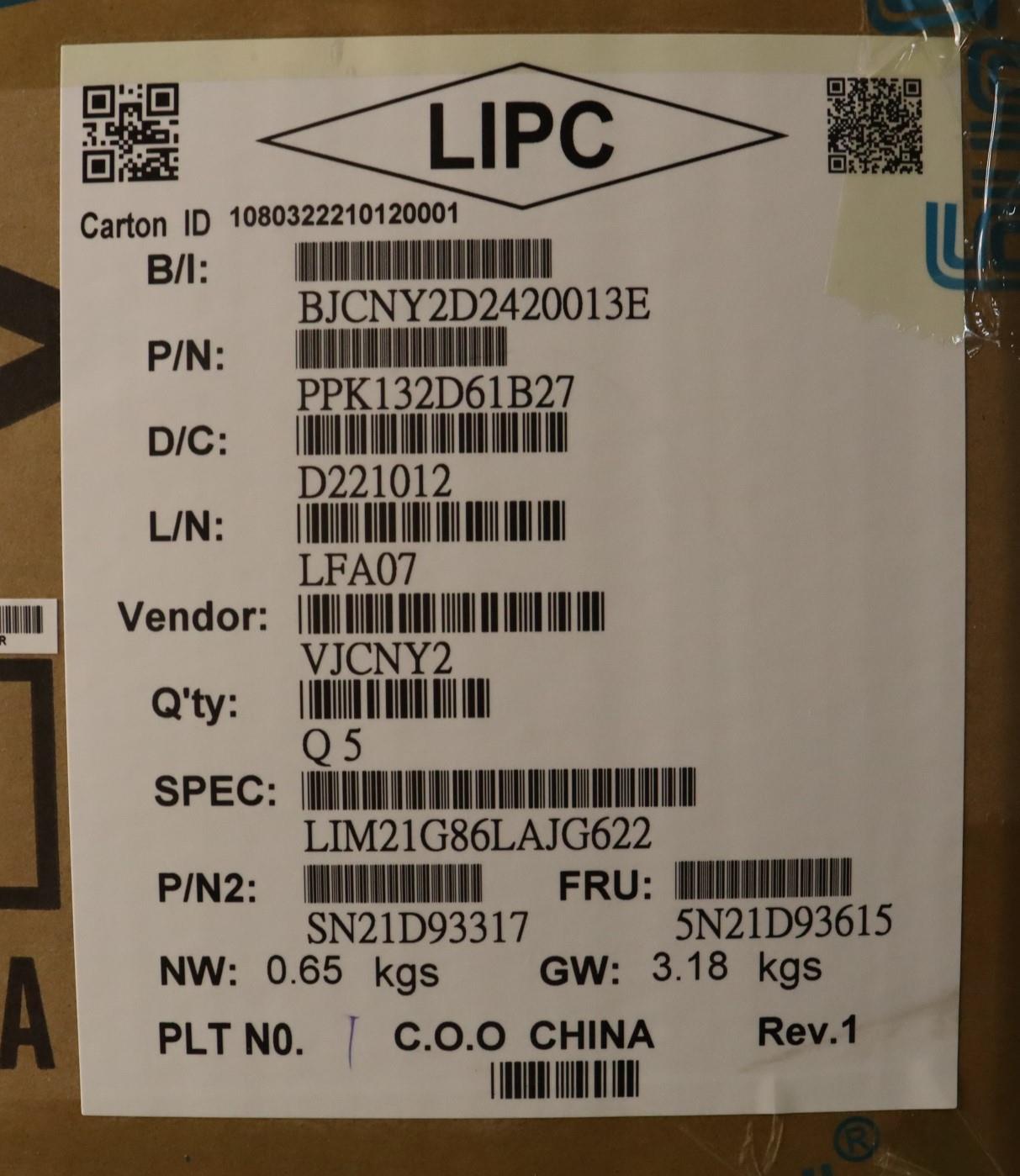 Lenovo Nbkyb Cs22 Nm Top,Bkbl,Chy,La - 5N21D93615