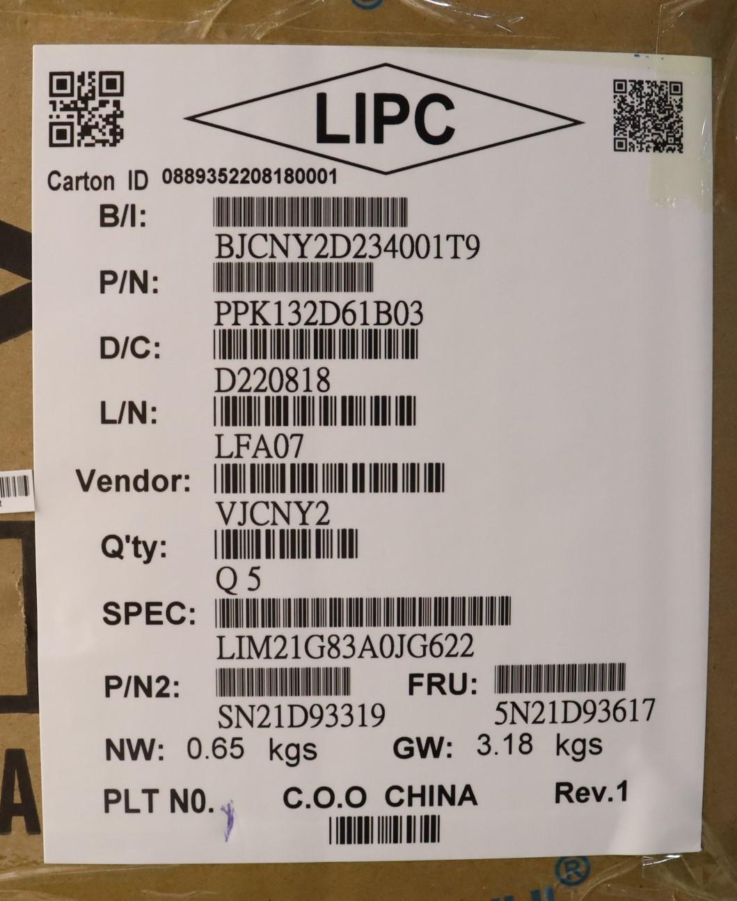 Lenovo Nbkyb Cs22 Nm Top,Bkbl,Chy,Ara - 5N21D93617