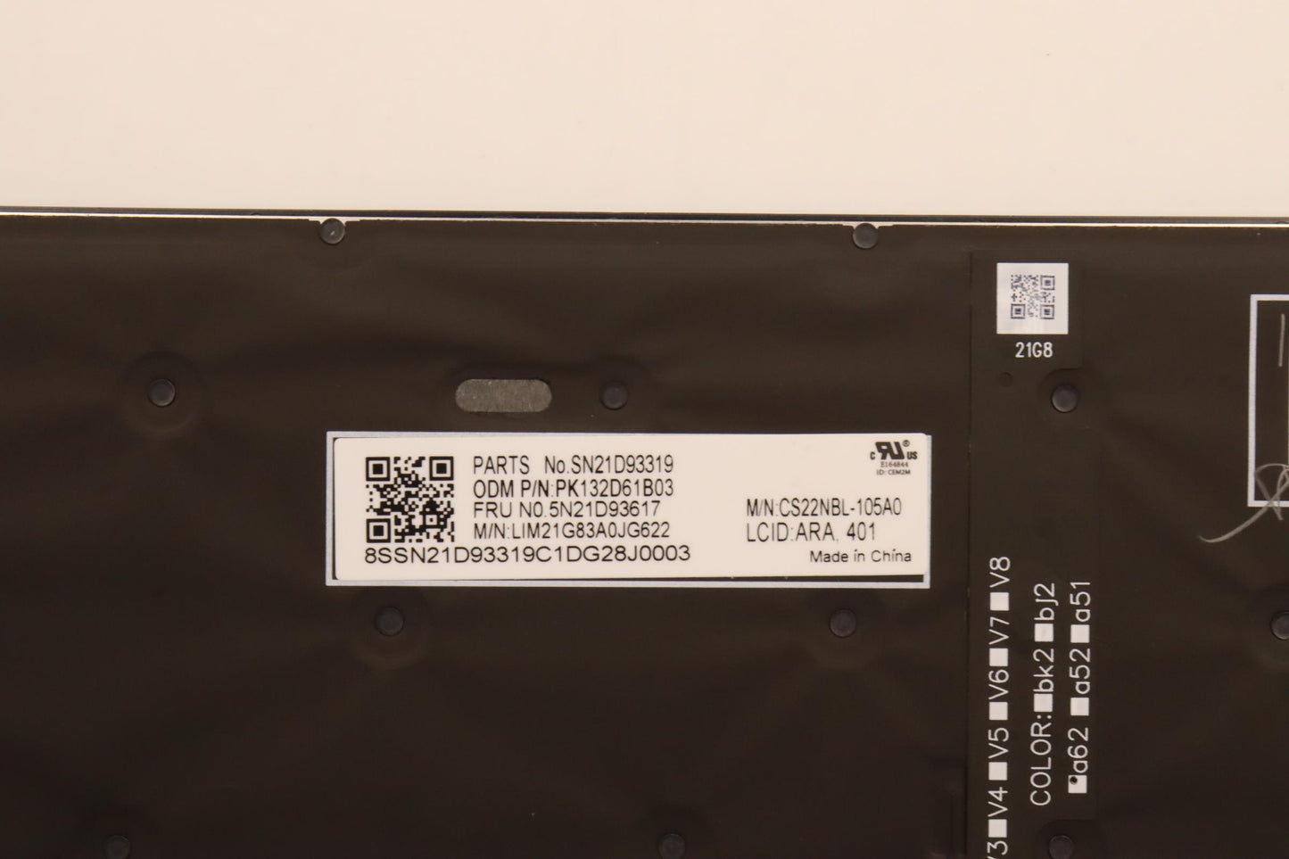 Lenovo Nbkyb Cs22 Nm Top,Bkbl,Chy,Ara - 5N21D93617