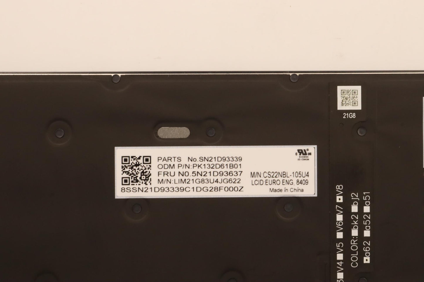 Lenovo Nbkyb Cs22 Nm Top,Bkbl,Chy,Eur - 5N21D93637