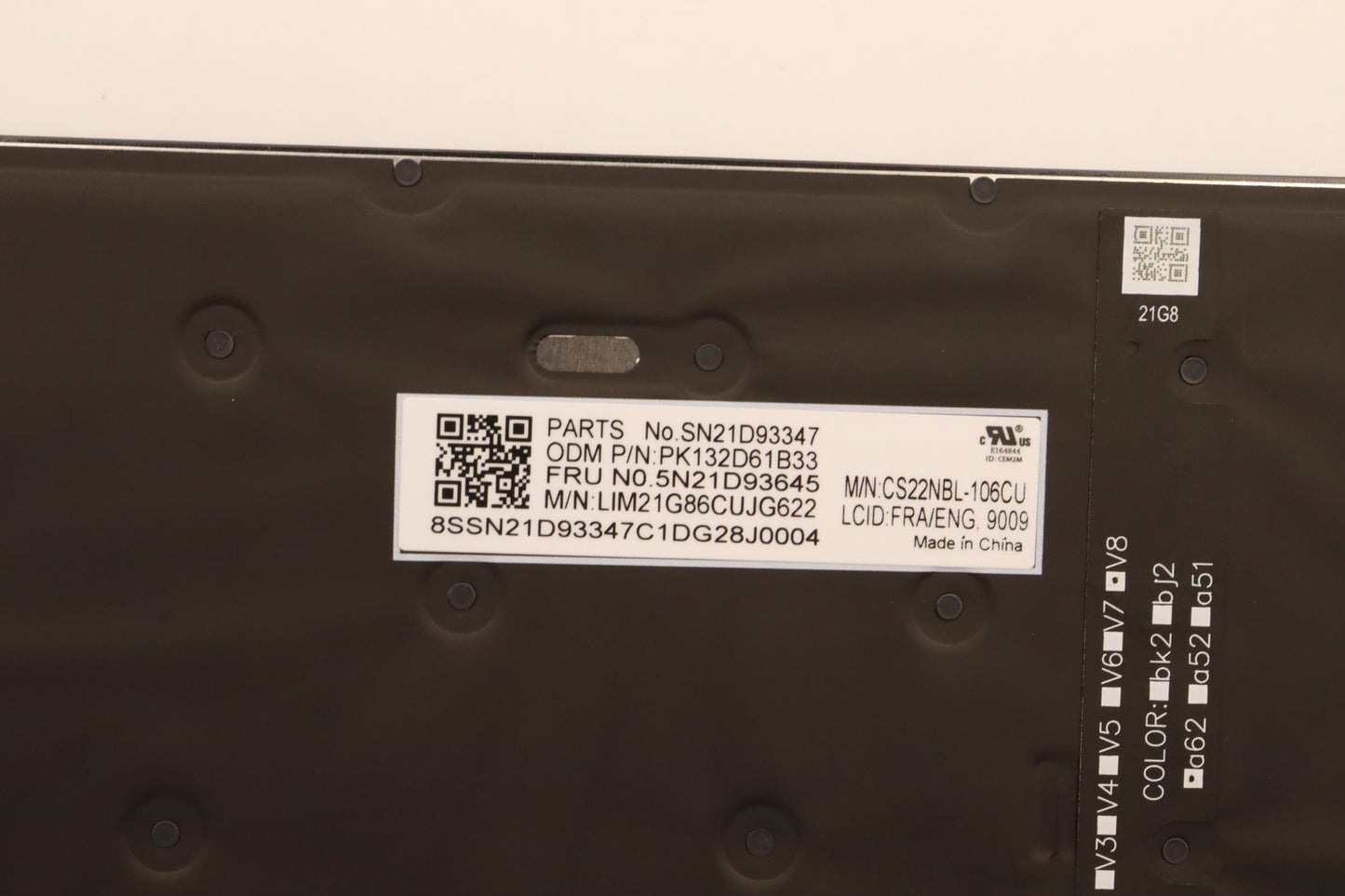 Lenovo Nbkyb Cs22 Nm Top,Bkbl,Chy,Fra - 5N21D93645