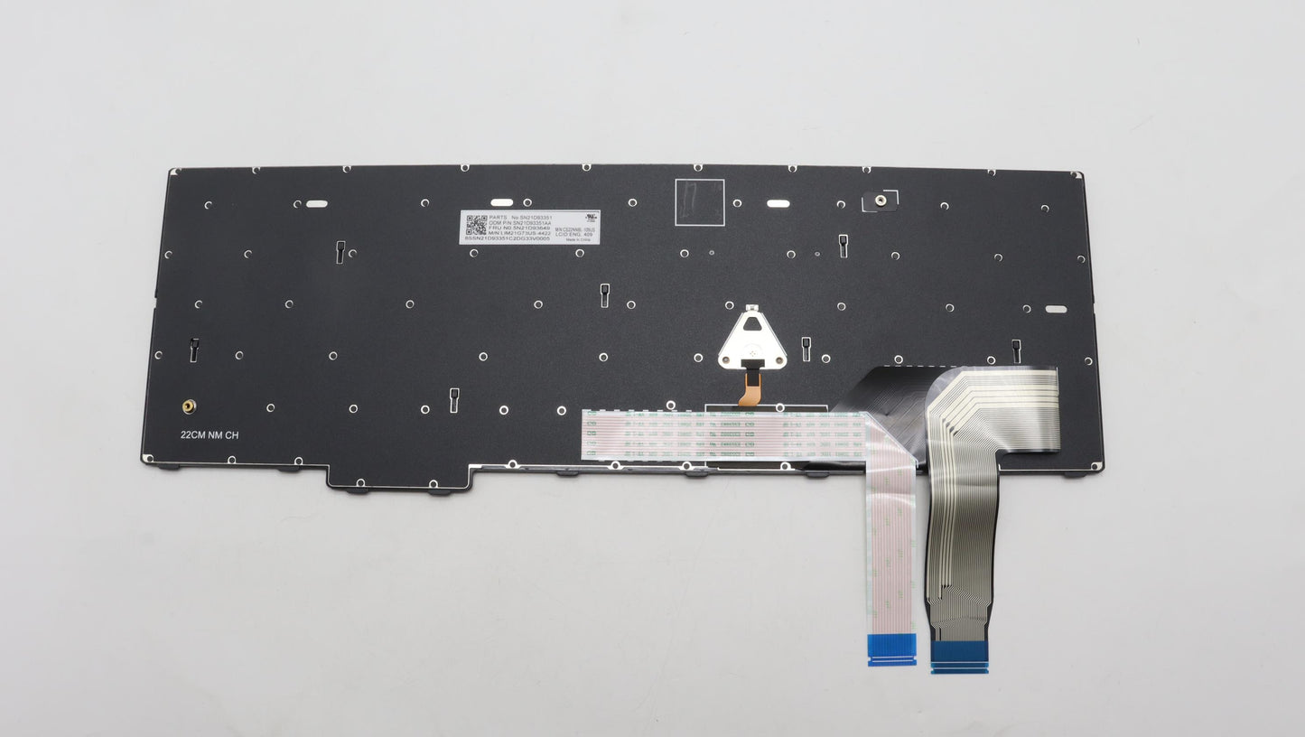 Lenovo CS22 Non-Backlit Top Cover, Black, Chicony, English - 5N21D93649