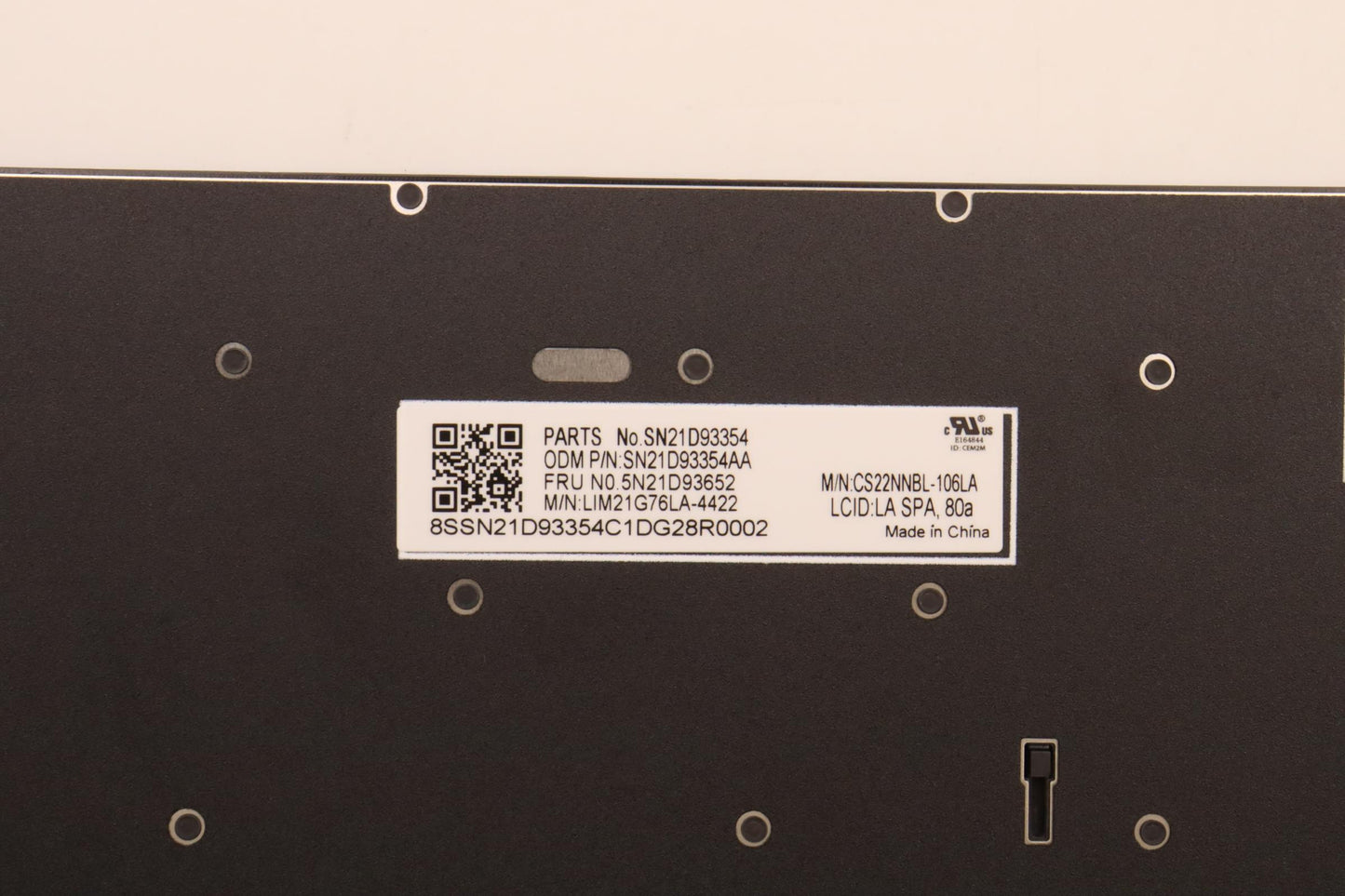 Lenovo Nbkyb Cs22 Nm Top,Bknbl,Chy,La - 5N21D93652