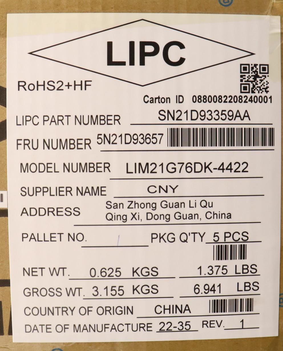 Lenovo Nbkyb Cs22 Nm Top,Bknbl,Chy,De - 5N21D93657