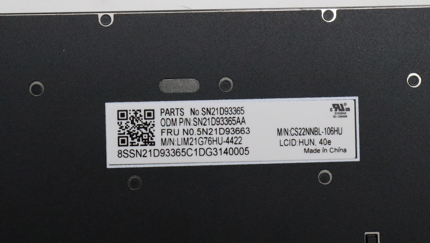 Lenovo Nbkyb Cs22 Nm Top,Bknbl,Chy,Hu - 5N21D93663