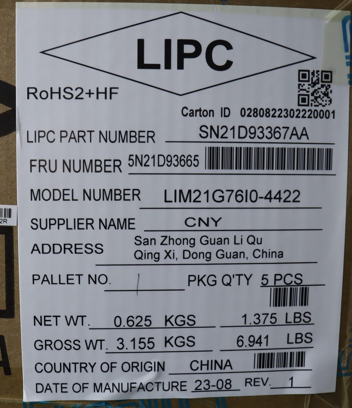 Lenovo Nbkyb Cs22 Nm Top,Bknbl,Chy,It - 5N21D93665