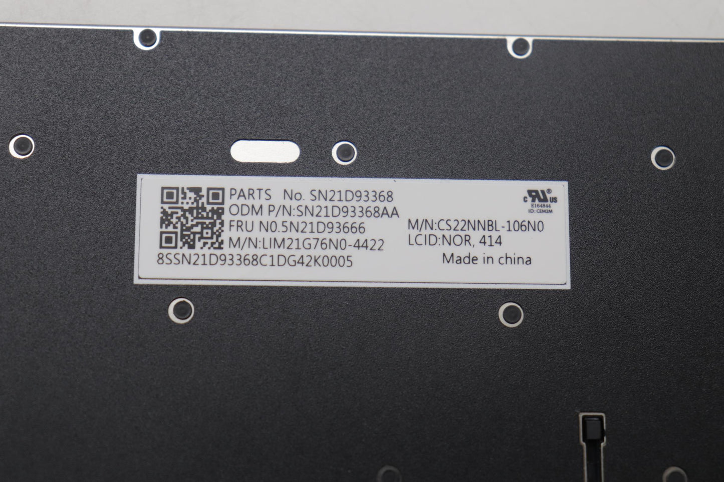 Lenovo Nbkyb Cs22 Nm Top,Bknbl,Chy,No - 5N21D93666