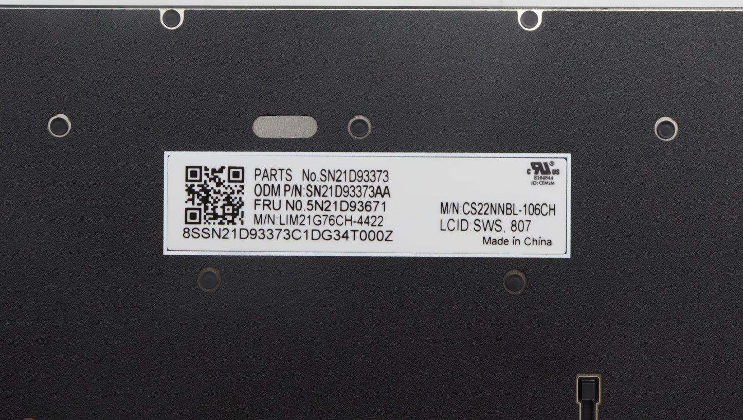 Lenovo Nbkyb Cs22 Nm Top,Bknbl,Chy,Sw - 5N21D93671