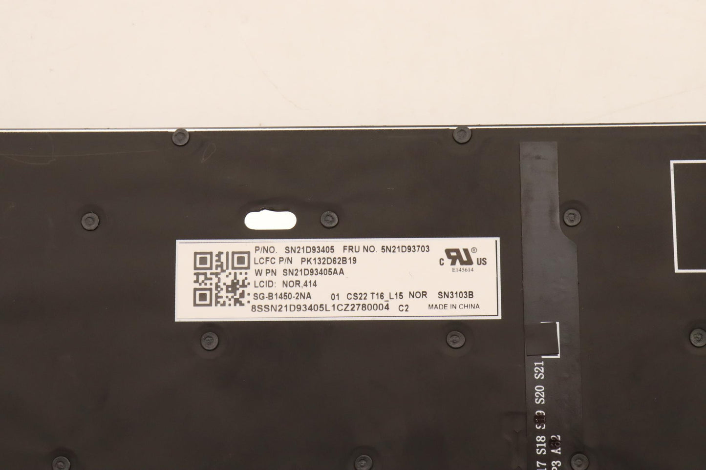 Lenovo Nb_Kyb Cs22 Nm Top,Bk-Bl,Ltn,N - 5N21D93703