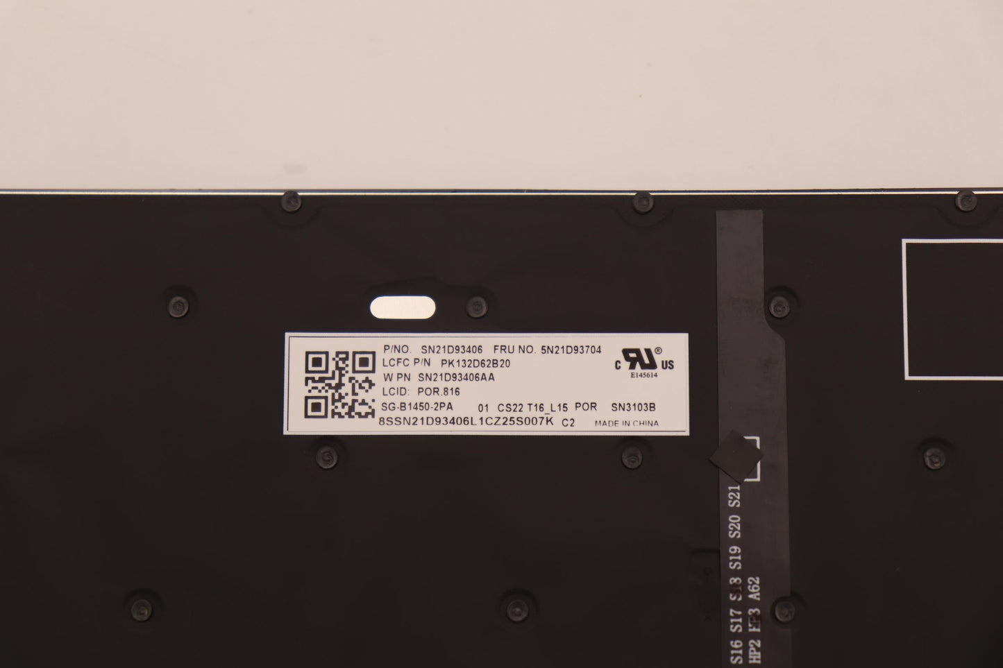 Lenovo Nb_Kyb Cs22 Nm Top,Bk-Bl,Ltn,P - 5N21D93704