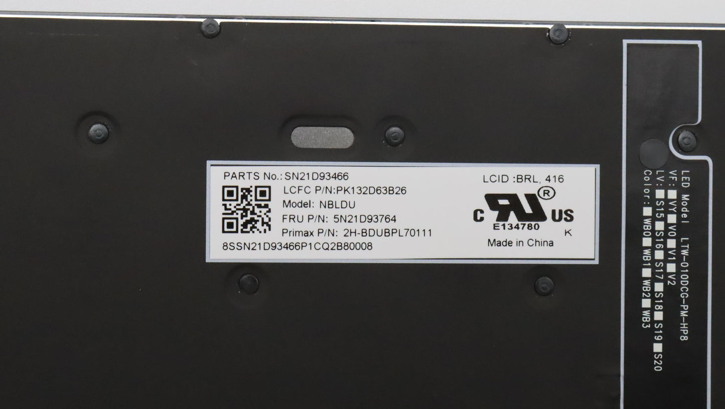 Lenovo Nbkyb Cs22 Nm Top,Bkbl,Pmx,Brl - 5N21D93764