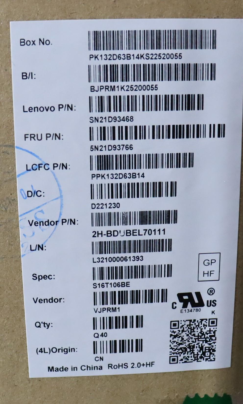 Lenovo Nbkyb Cs22 Nm Top,Bkbl,Pmx,Bel - 5N21D93766