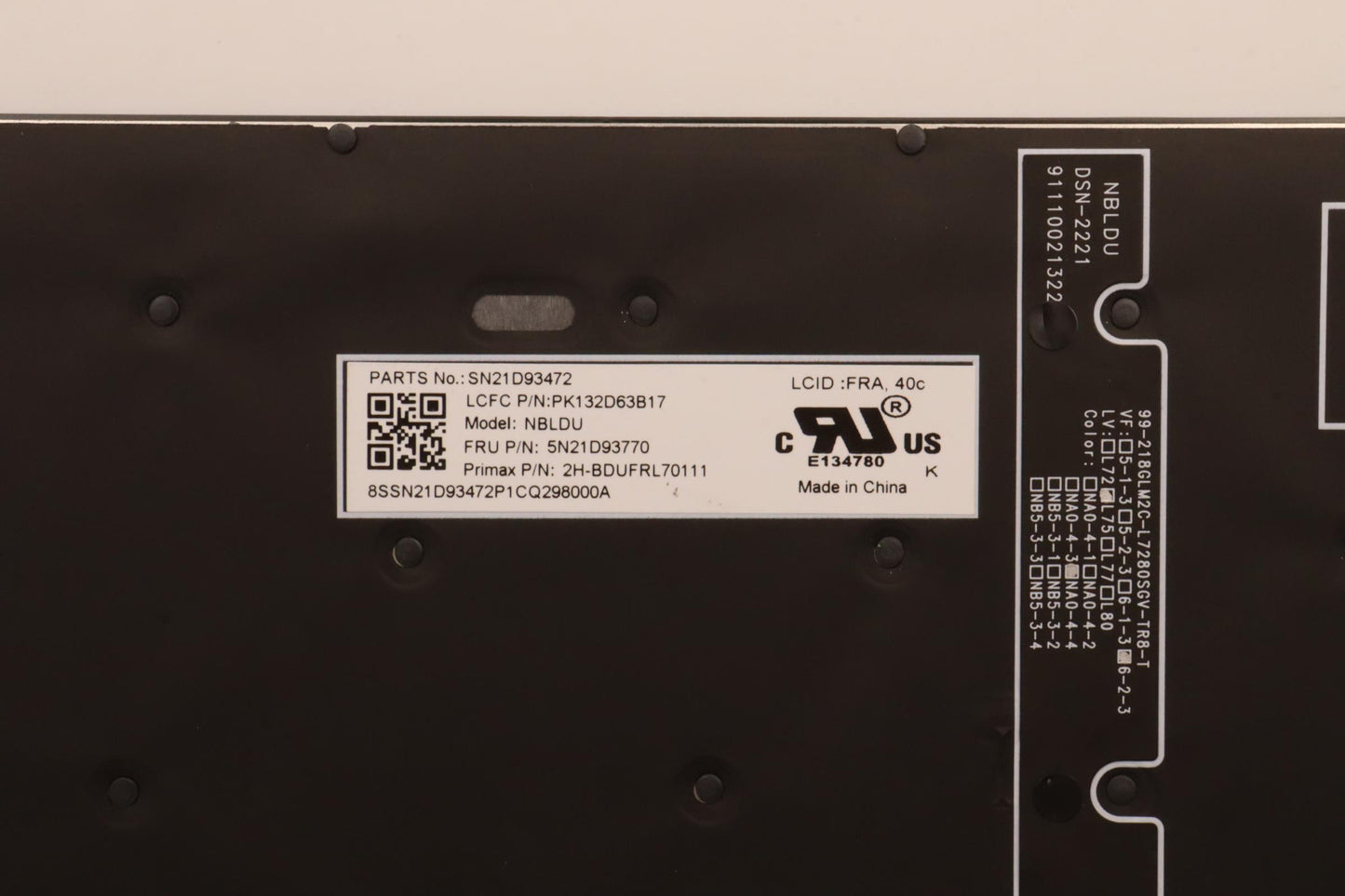 Lenovo Nbkyb Cs22 Nm Top,Bkbl,Pmx,Fra - 5N21D93770
